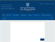 Tablet Screenshot of iplaaraucana.cl